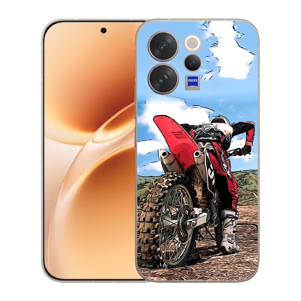 Gelový kryt mmCase na Vivo V70 - moto