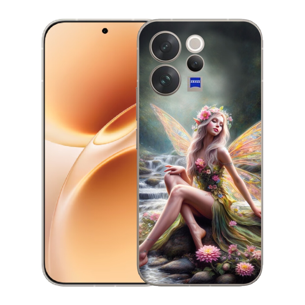 Gelový kryt mmCase na Vivo V70 - motýlí žena 1