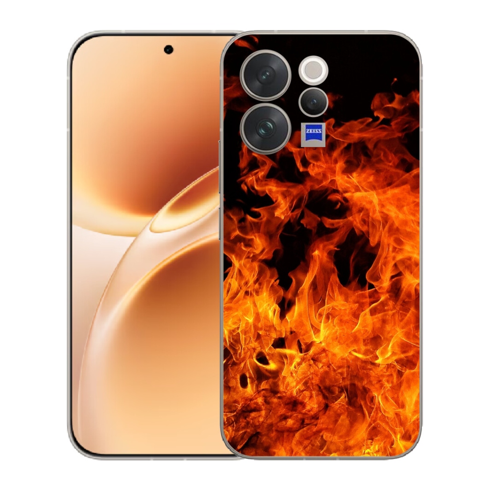 Gelový kryt mmCase na Vivo V70 - muzikant a oheň