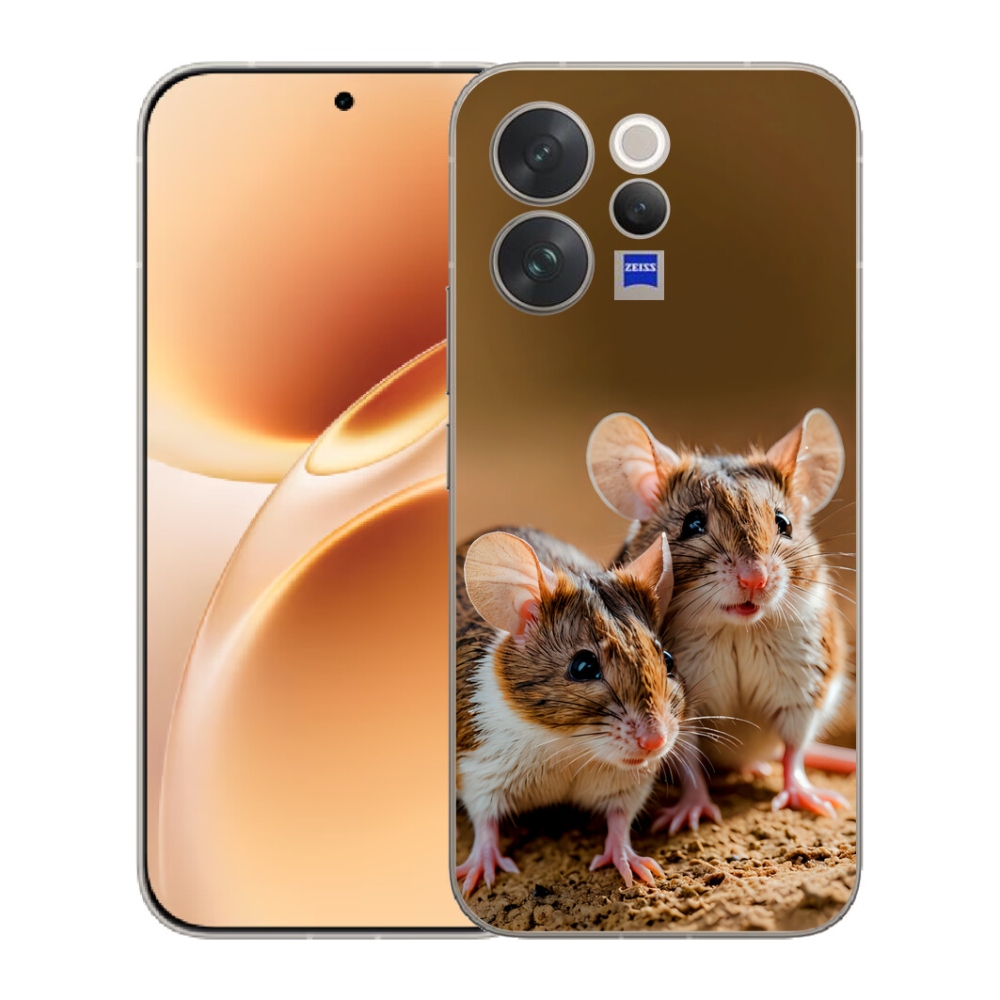 Gelový kryt mmCase na Vivo V70 - myší duo