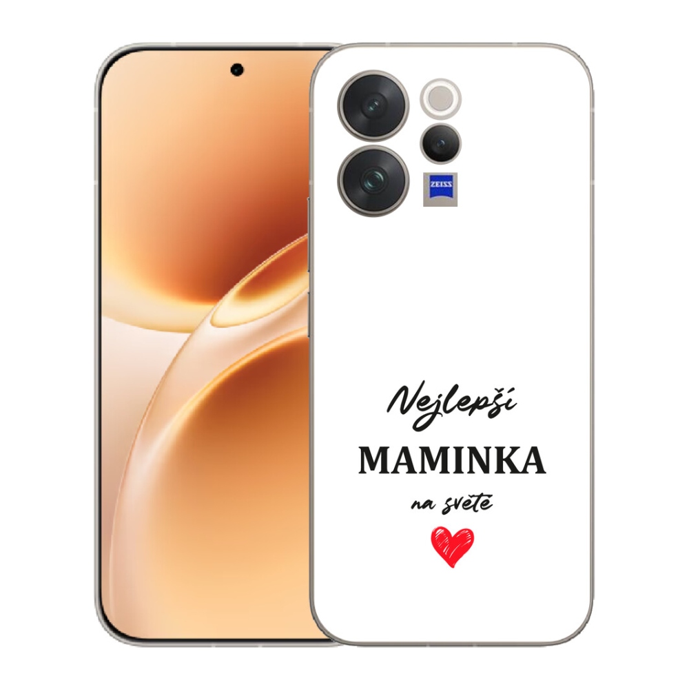 Gelový kryt mmCase na Vivo V70 - nejlepší maminka 1 bílé pozadí