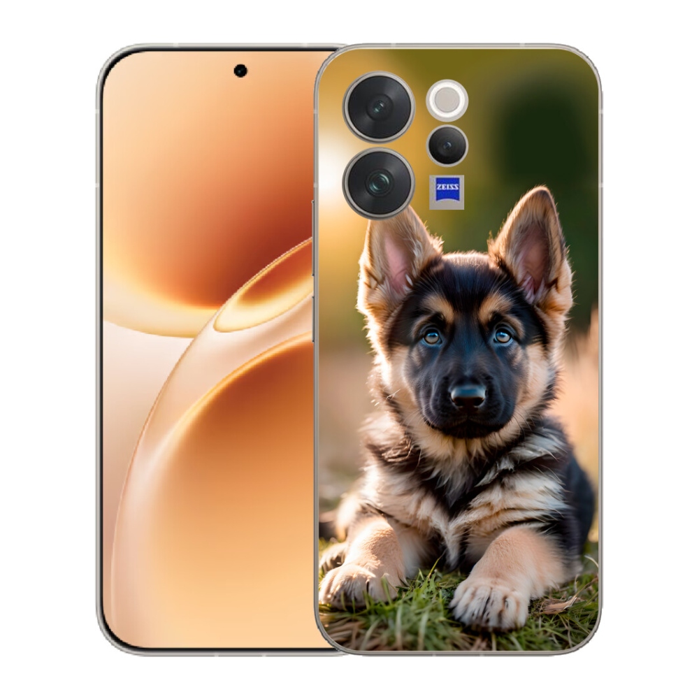 Gelový kryt mmCase na Vivo V70 - německý ovčák v přírodě