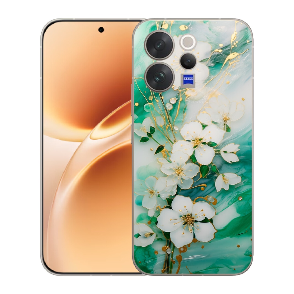 Gelový kryt mmCase na Vivo V70 - něžné květy
