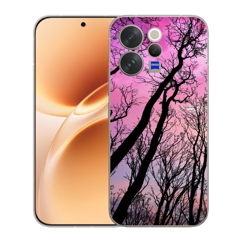 Gelový kryt mmCase na Vivo V70 - opadané stromy