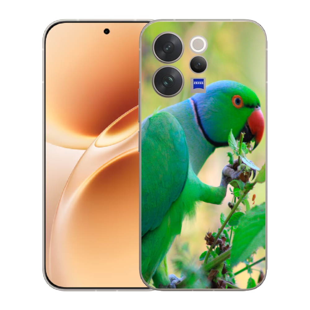 Gelový kryt mmCase na Vivo V70 - papoušek alexandr