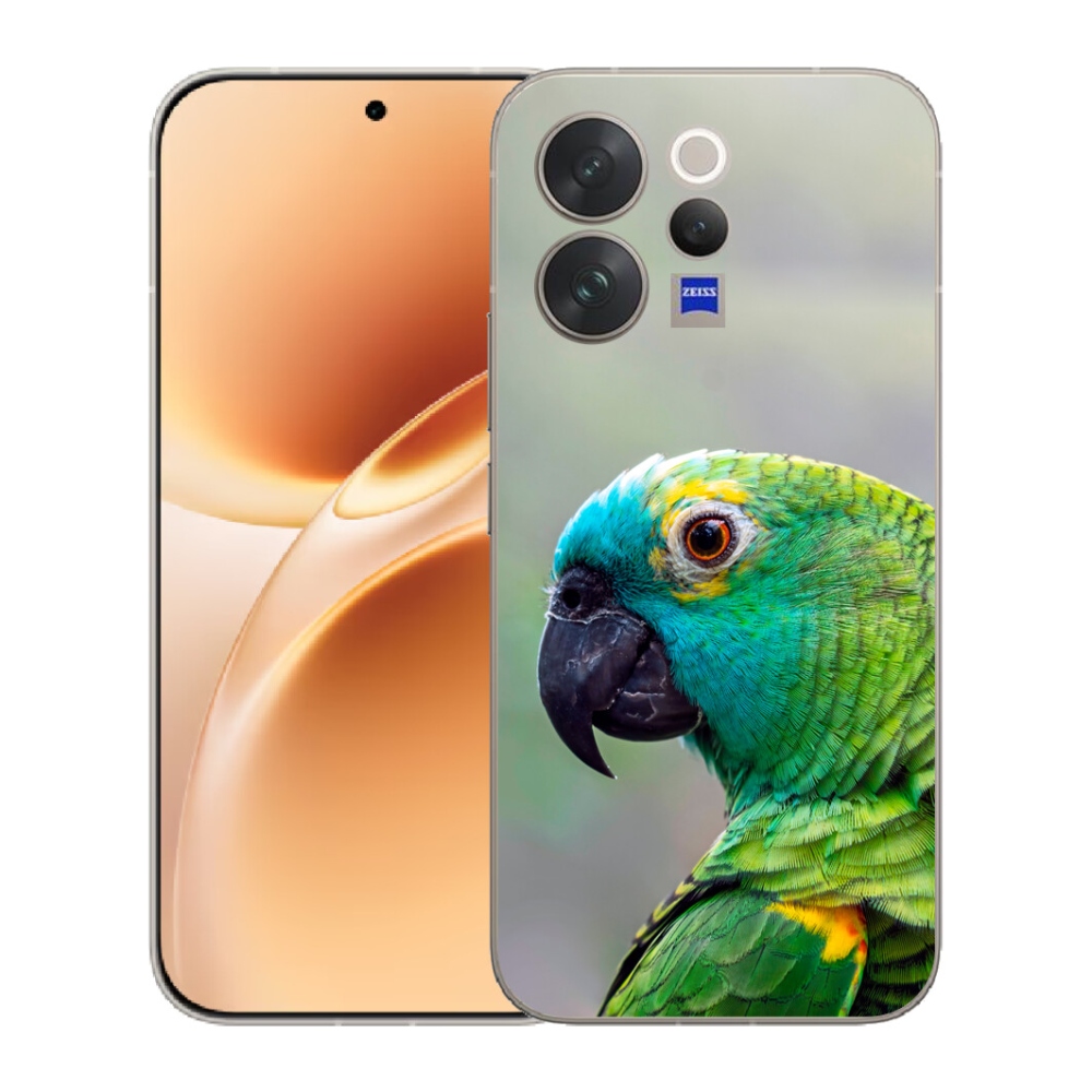 Gelový kryt mmCase na Vivo V70 - papoušek amazoňan