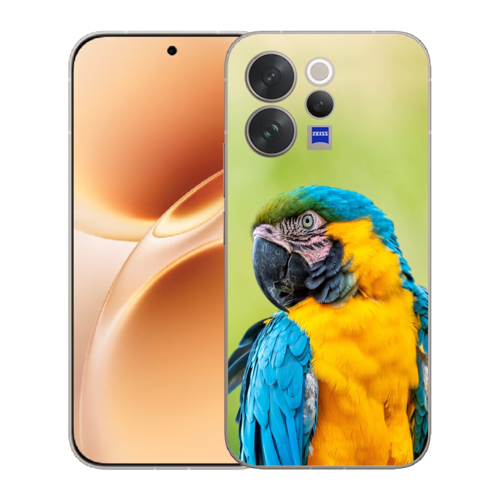 Gelový kryt mmCase na Vivo V70 - papoušek ara 2