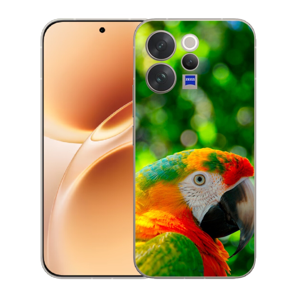 Gelový kryt mmCase na Vivo V70 - papoušek ara 3