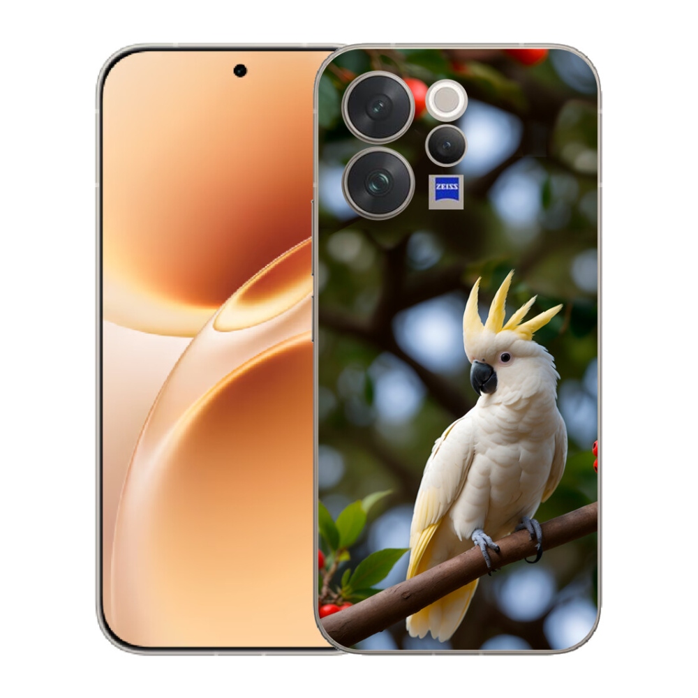 Gelový kryt mmCase na Vivo V70 - papoušek kakadu 3