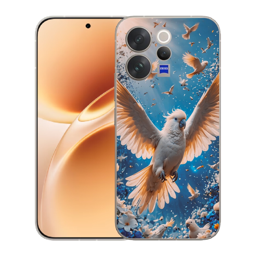 Gelový kryt mmCase na Vivo V70 - papoušek kakadu