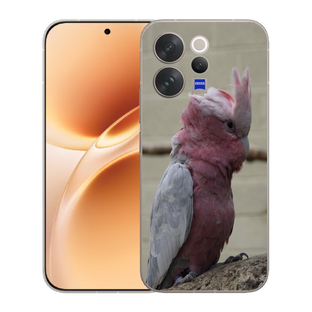Gelový kryt mmCase na Vivo V70 - papoušek kakadu růžový