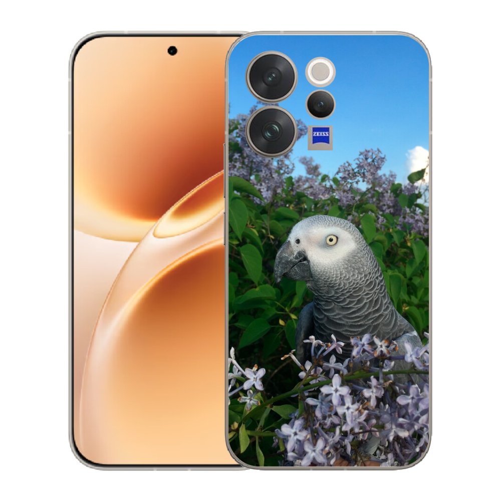 Gelový kryt mmCase na Vivo V70 - papoušek žako