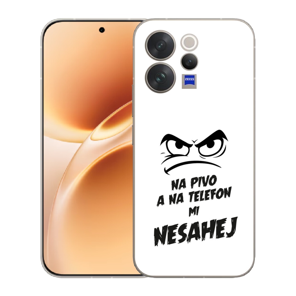 Gelový kryt mmCase na Vivo V70 - pivní motiv 2 bílé pozadí