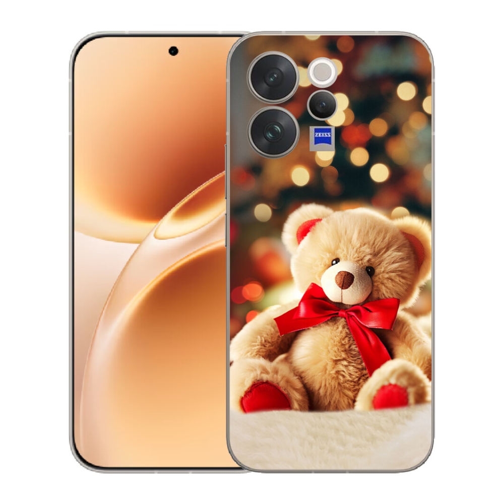 Gelový kryt mmCase na Vivo V70 - plyšový medvídek