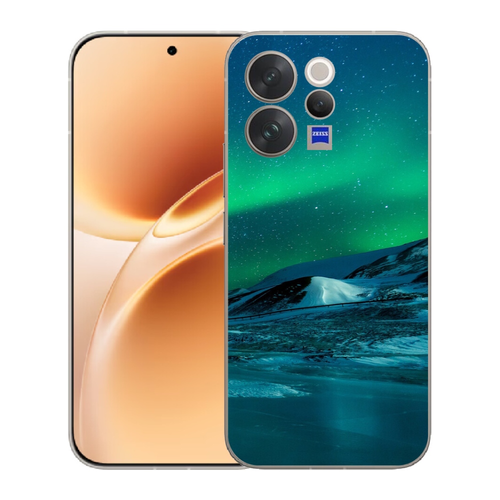 Gelový kryt mmCase na Vivo V70 - polární záře