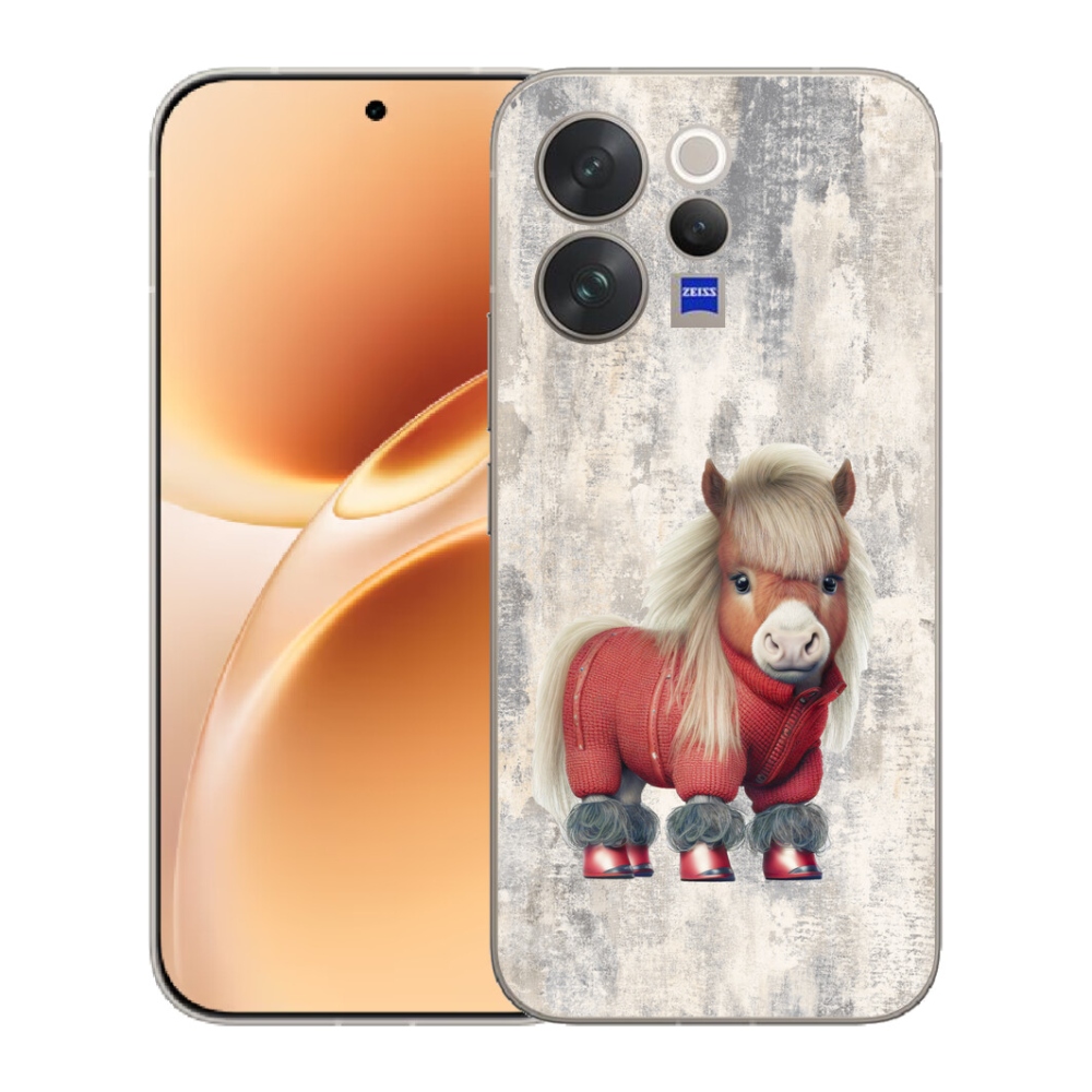 Gelový kryt mmCase na Vivo V70 - poník ve svetru