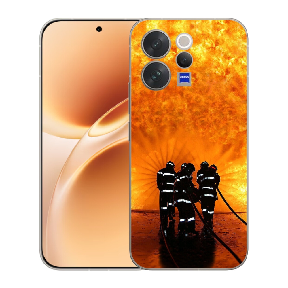 Gelový kryt mmCase na Vivo V70 - požár