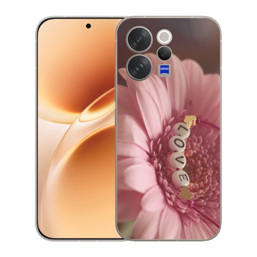 Gelový kryt mmCase na Vivo V70 - přívěsek love