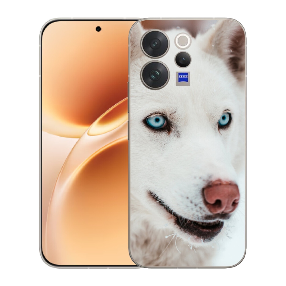 Gelový kryt mmCase na Vivo V70 - psí pohled
