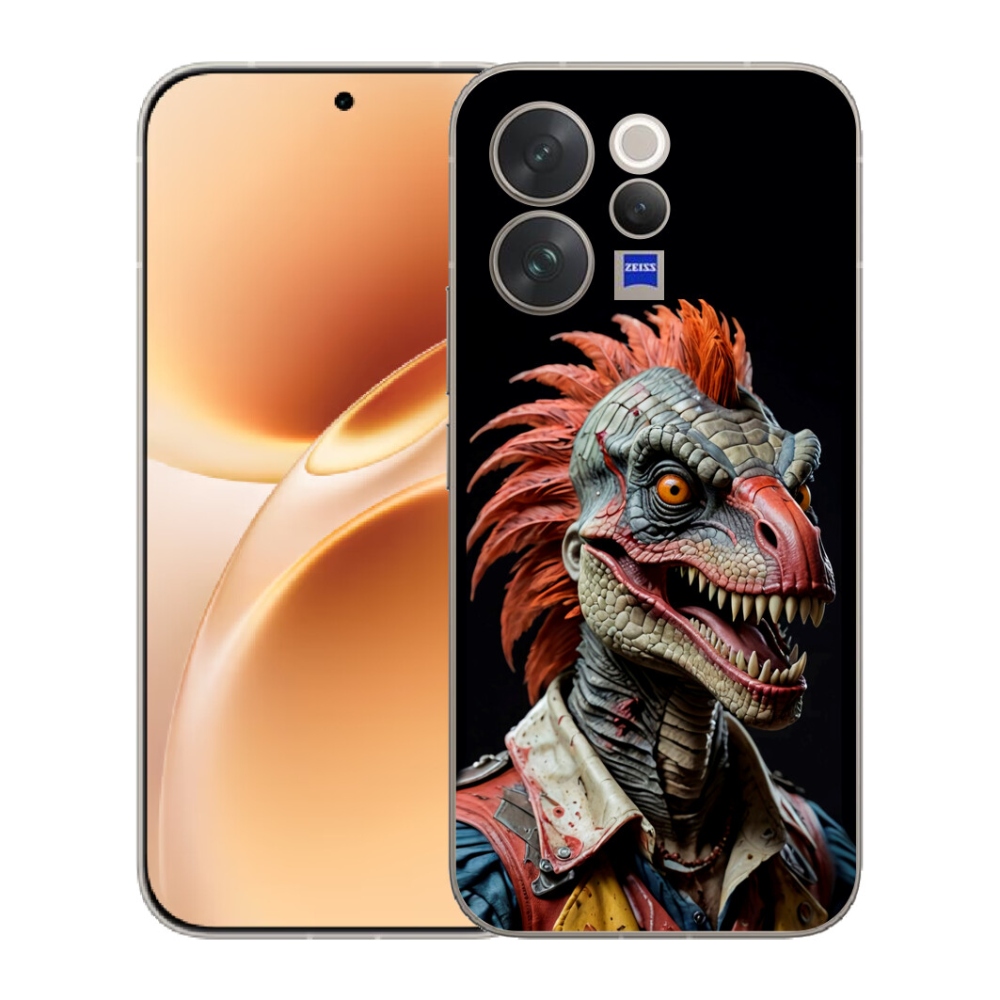 Gelový kryt mmCase na Vivo V70 - punk dinosaurus