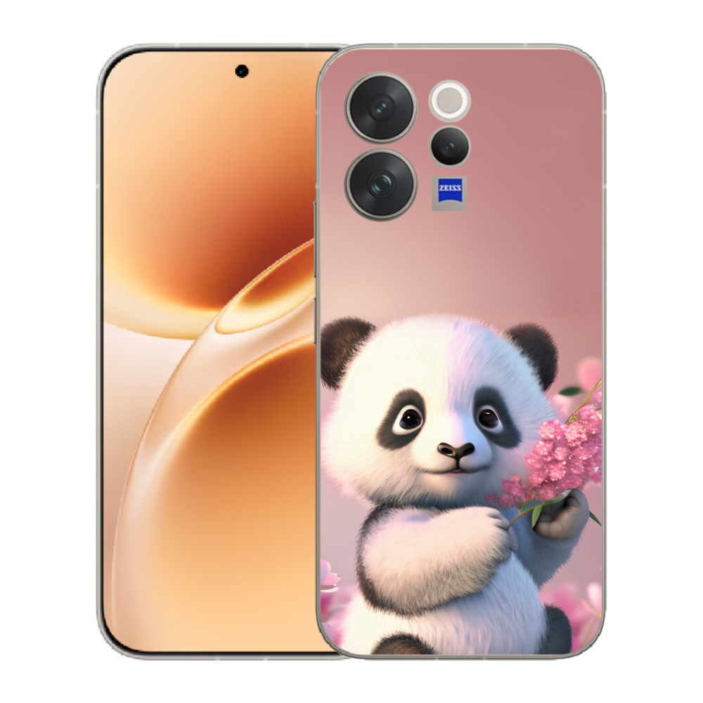 Gelový kryt mmCase na Vivo V70 - roztomilá panda