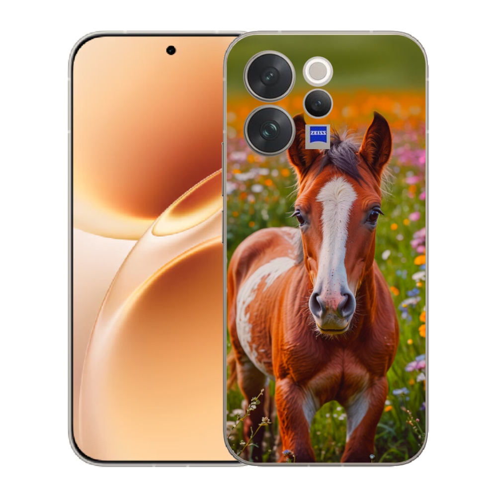 Gelový kryt mmCase na Vivo V70 - roztomilé hříbě