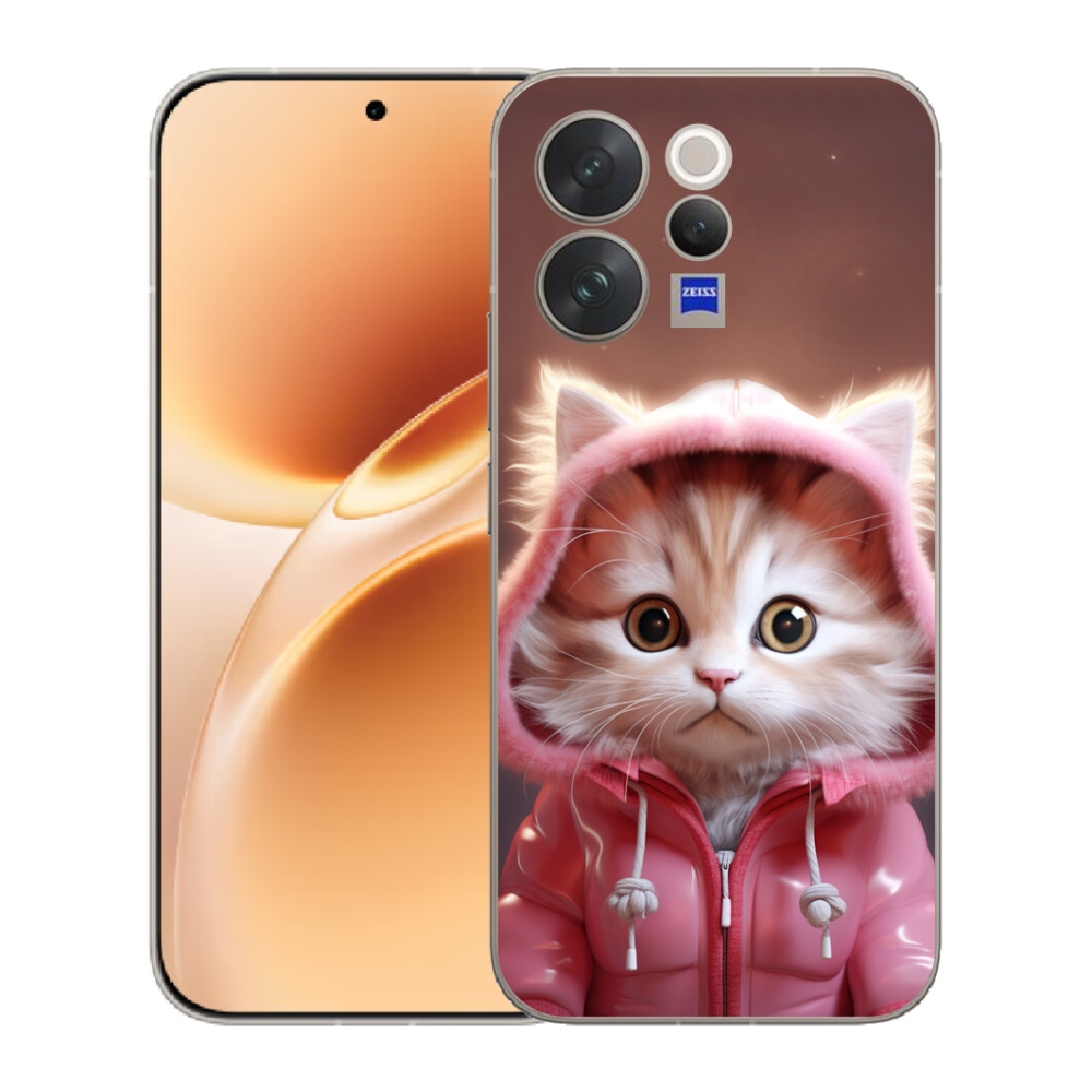 Gelový kryt mmCase na Vivo V70 - roztomilé kotě 3