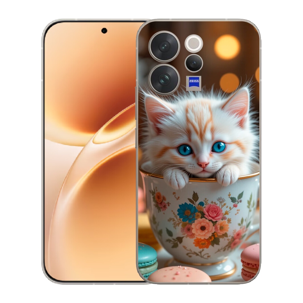 Gelový kryt mmCase na Vivo V70 - roztomilé kotě 6