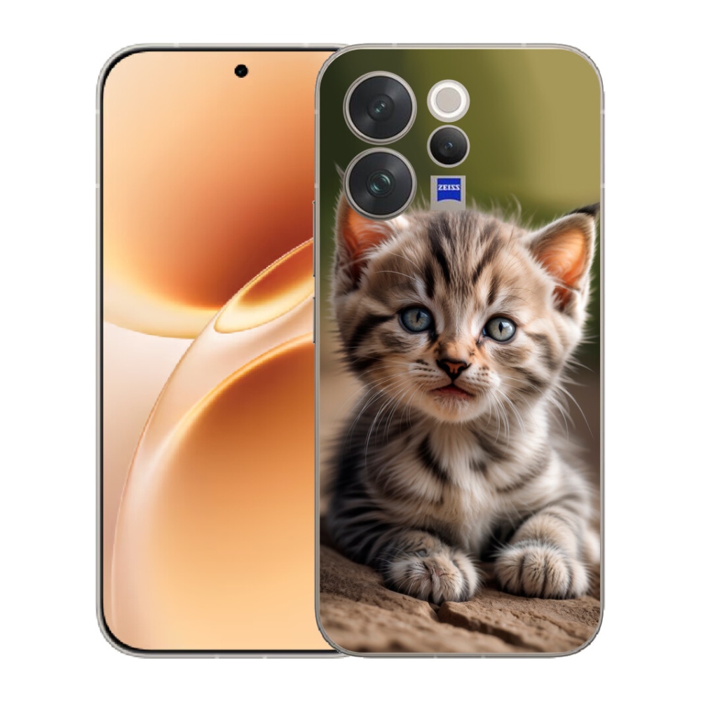 Gelový kryt mmCase na Vivo V70 - roztomilé kotě 9