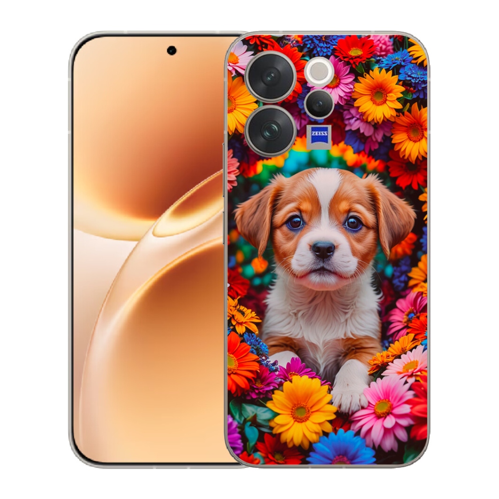 Gelový kryt mmCase na Vivo V70 - roztomilé štěně