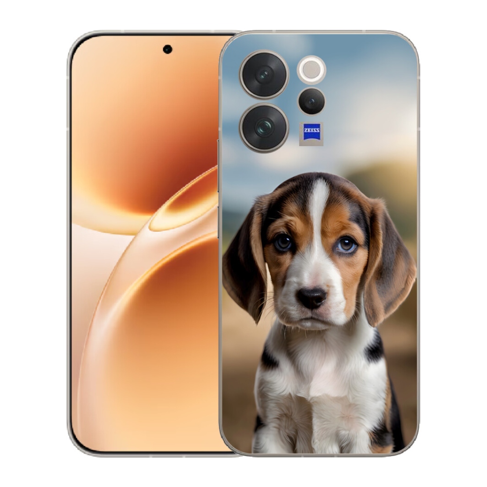 Gelový kryt mmCase na Vivo V70 - roztomilý bígl