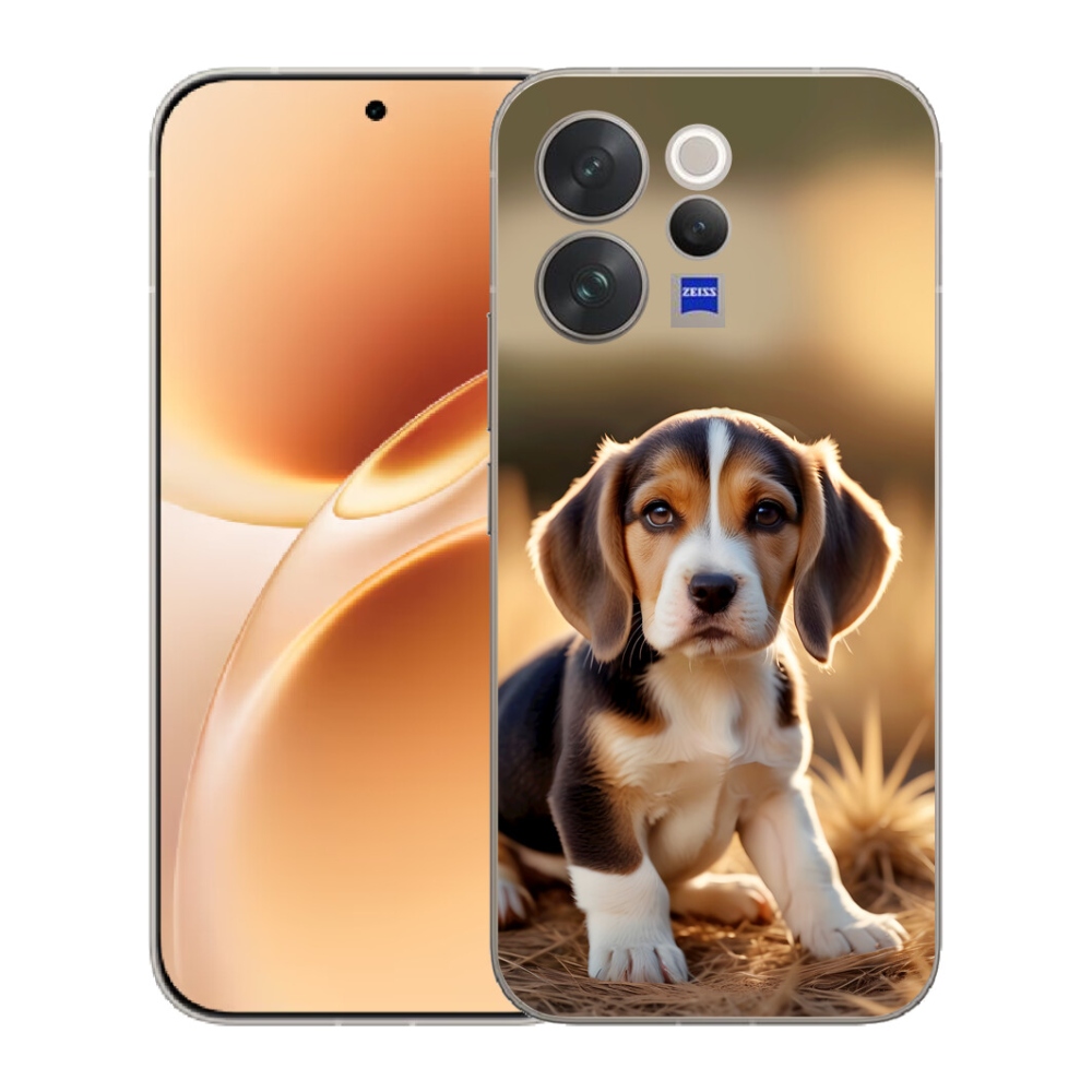 Gelový kryt mmCase na Vivo V70 - roztomilý bígl