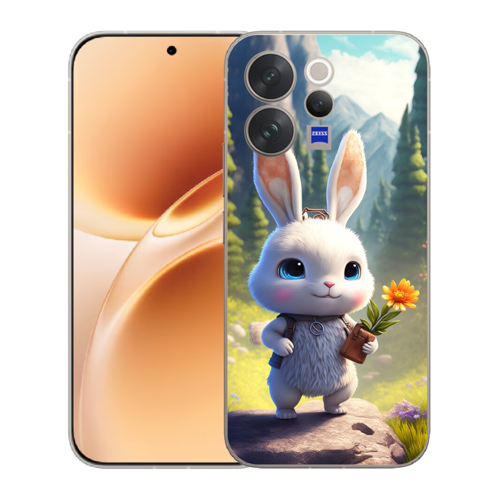 Gelový kryt mmCase na Vivo V70 - roztomilý králíček