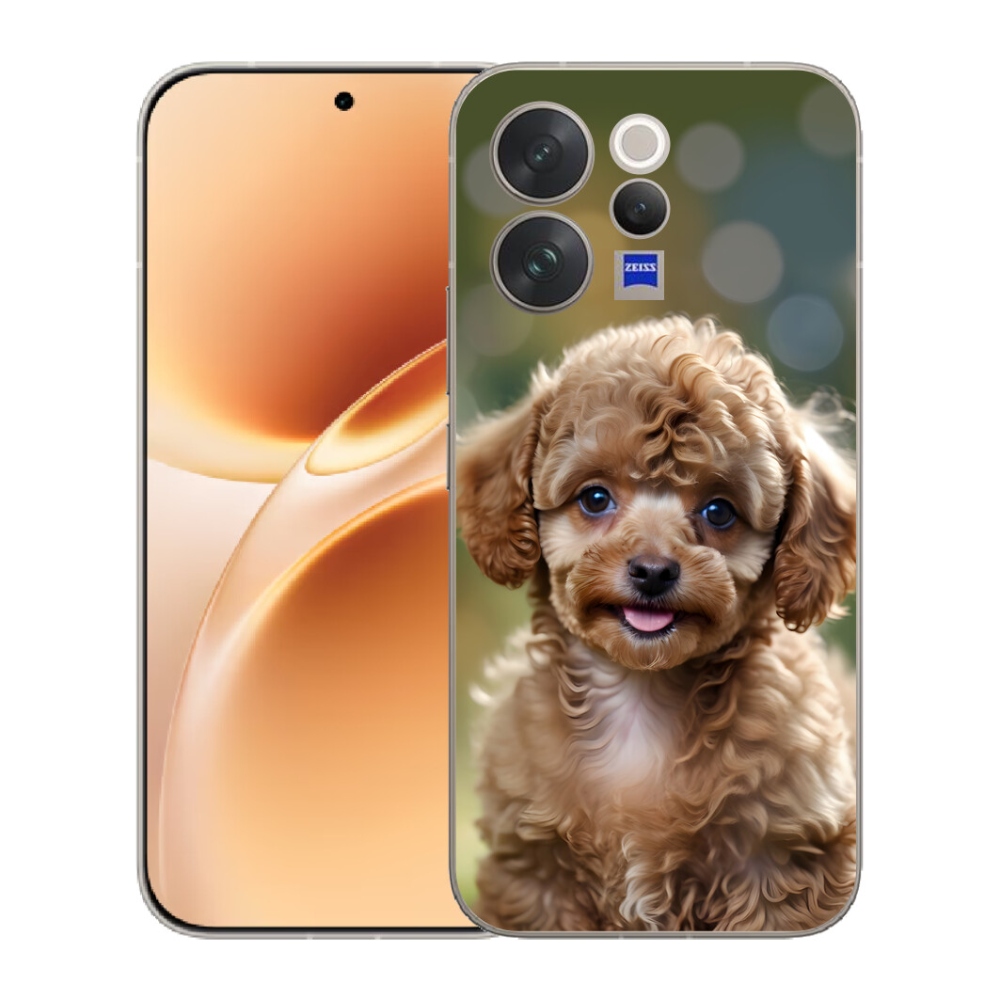 Gelový kryt mmCase na Vivo V70 - roztomilý pudl
