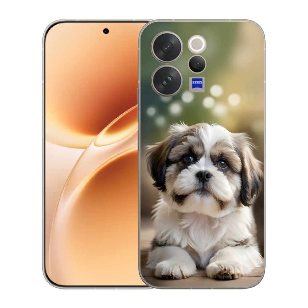 Gelový kryt mmCase na Vivo V70 - roztomilý shih-tzu