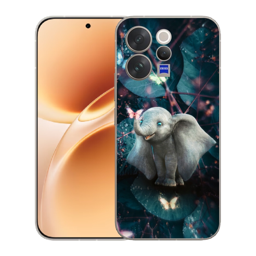Gelový kryt mmCase na Vivo V70 - roztomilý slon