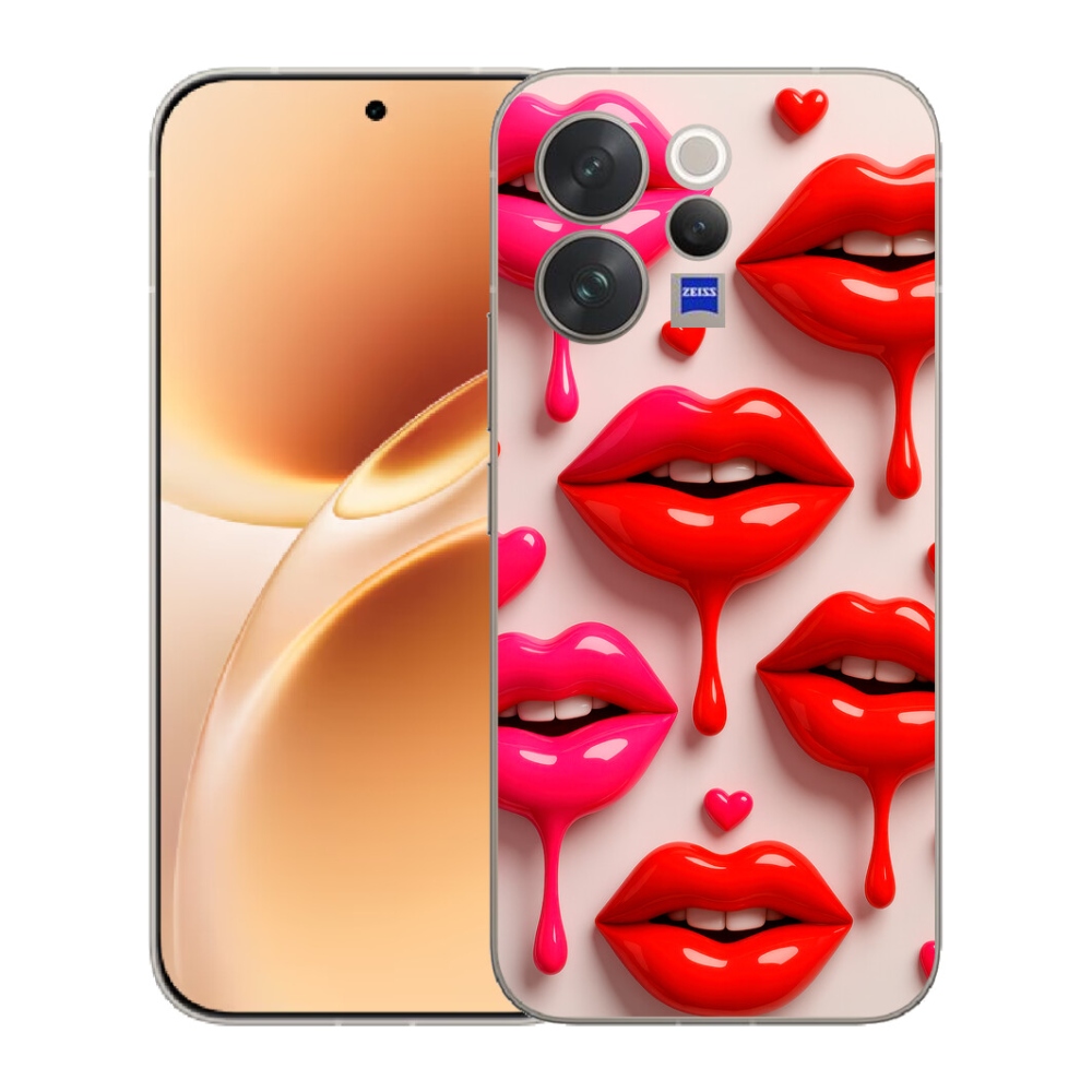 Gelový kryt mmCase na Vivo V70 - rty 2