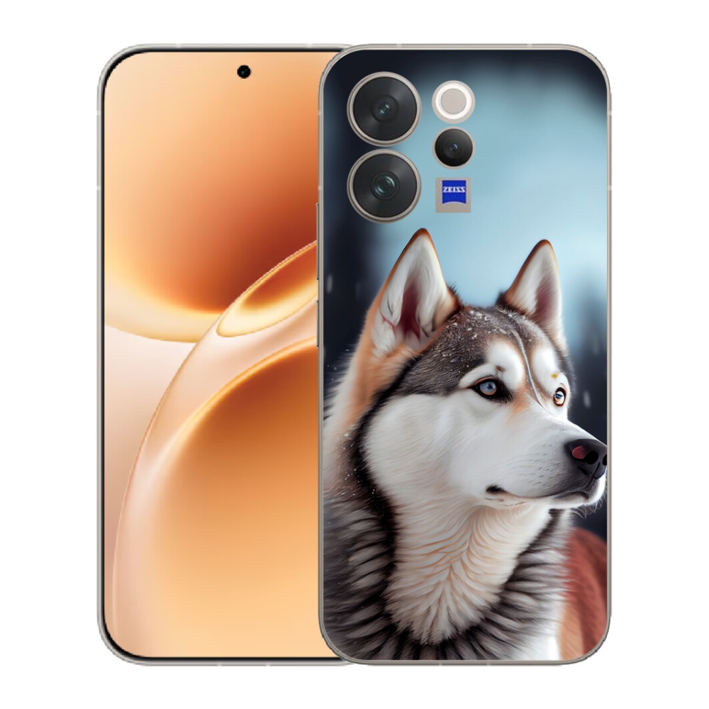 Gelový kryt mmCase na Vivo V70 - sibiřský husky