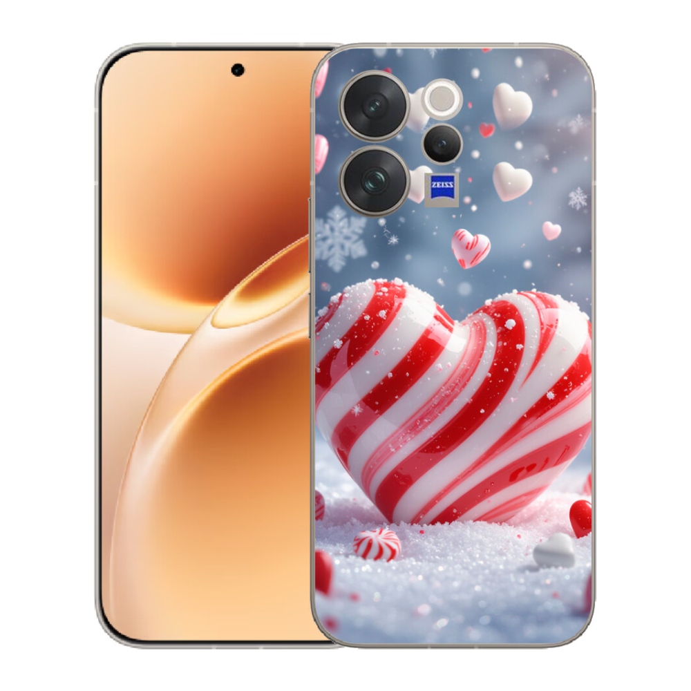 Gelový kryt mmCase na Vivo V70 - sladké srdce