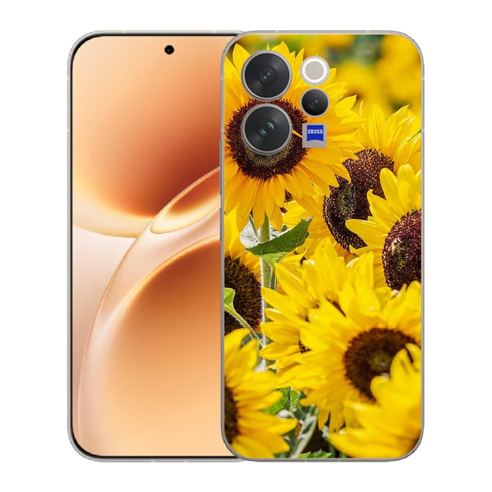 Gelový kryt mmCase na Vivo V70 - slunečnice