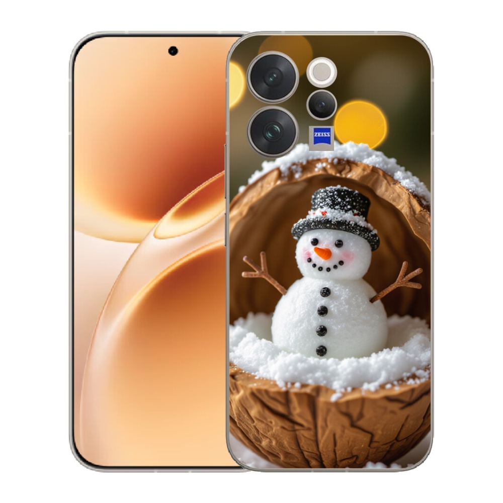 Gelový kryt mmCase na Vivo V70 - sněhulák 4