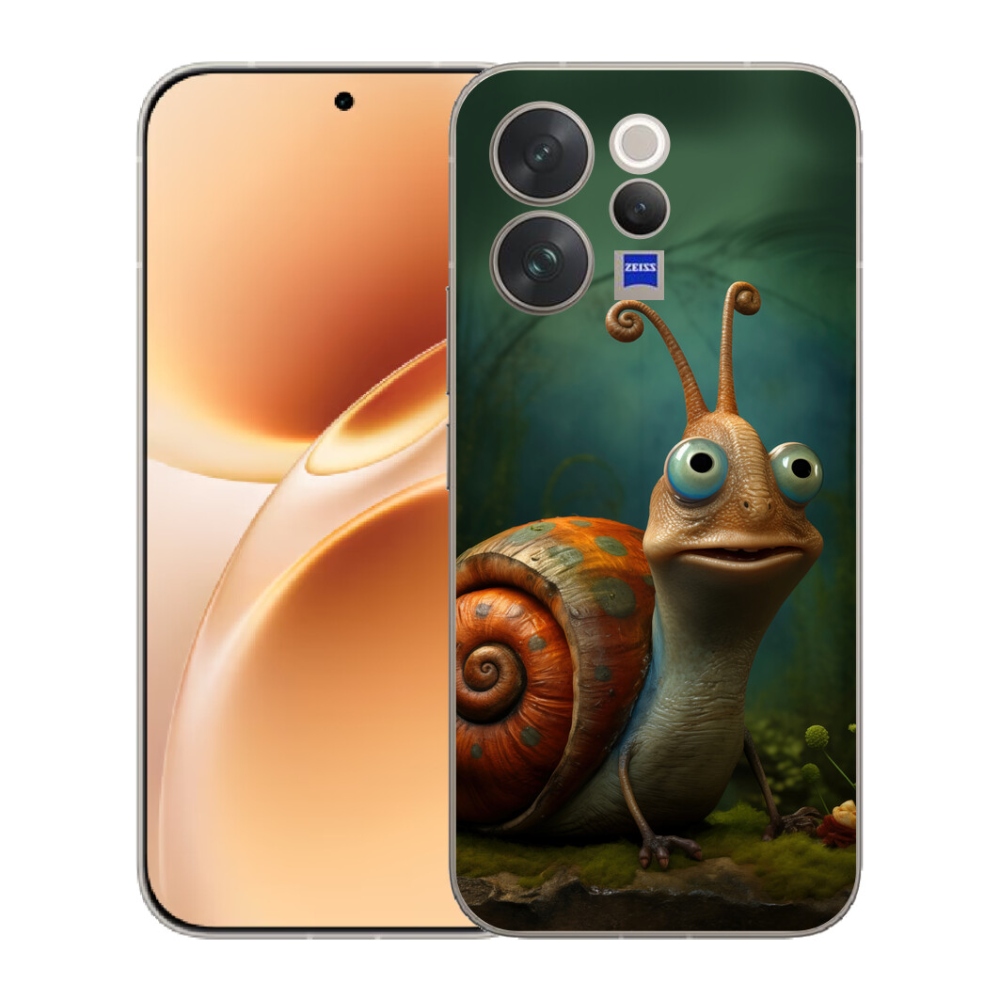 Gelový kryt mmCase na Vivo V70 - šnek