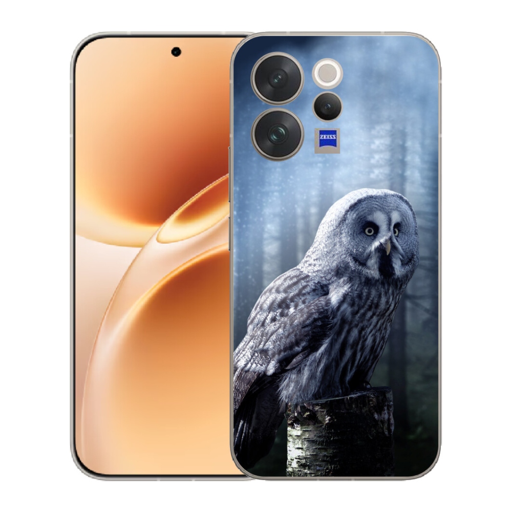 Gelový kryt mmCase na Vivo V70 - sova
