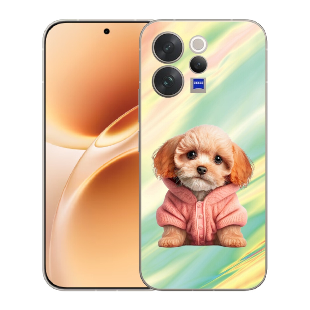 Gelový kryt mmCase na Vivo V70 - štěně ve svetru