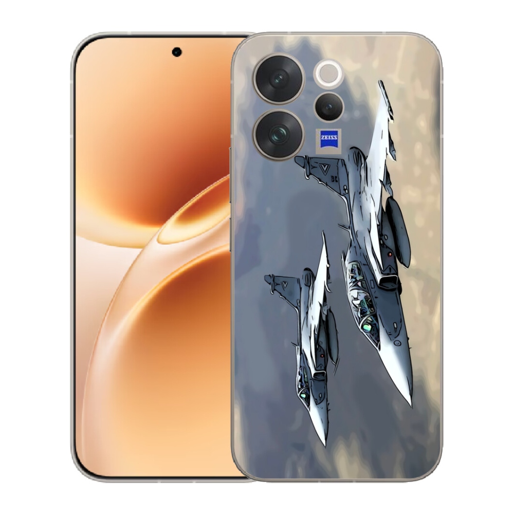 Gelový kryt mmCase na Vivo V70 - stíhačky