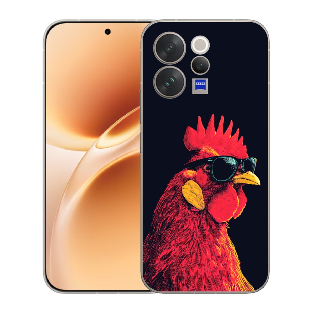 Gelový kryt mmCase na Vivo V70 - stylový kohout
