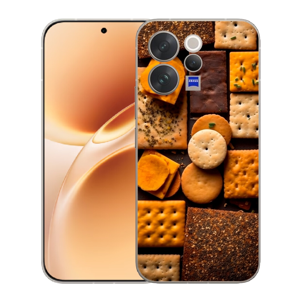 Gelový kryt mmCase na Vivo V70 - sušenky