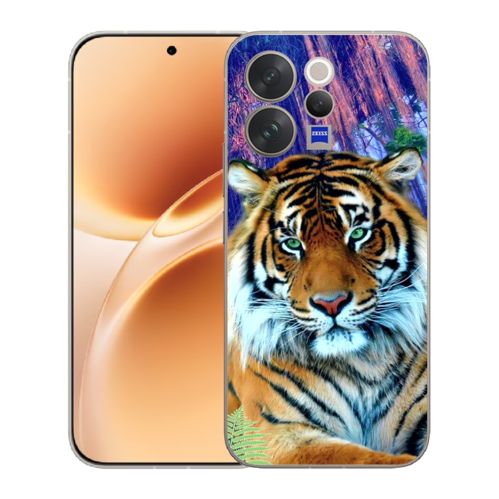 Gelový kryt mmCase na Vivo V70 - tygr