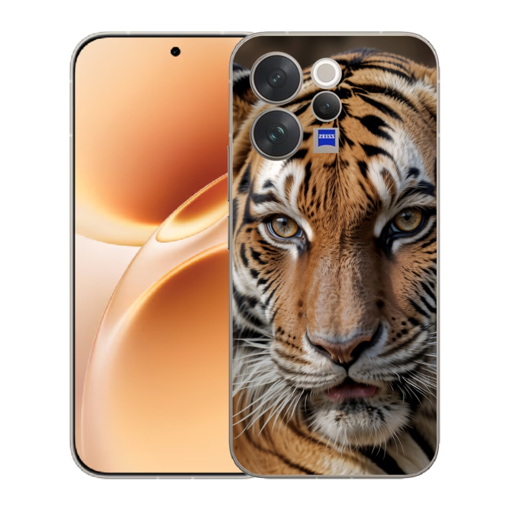 Gelový kryt mmCase na Vivo V70 - tygří pohled