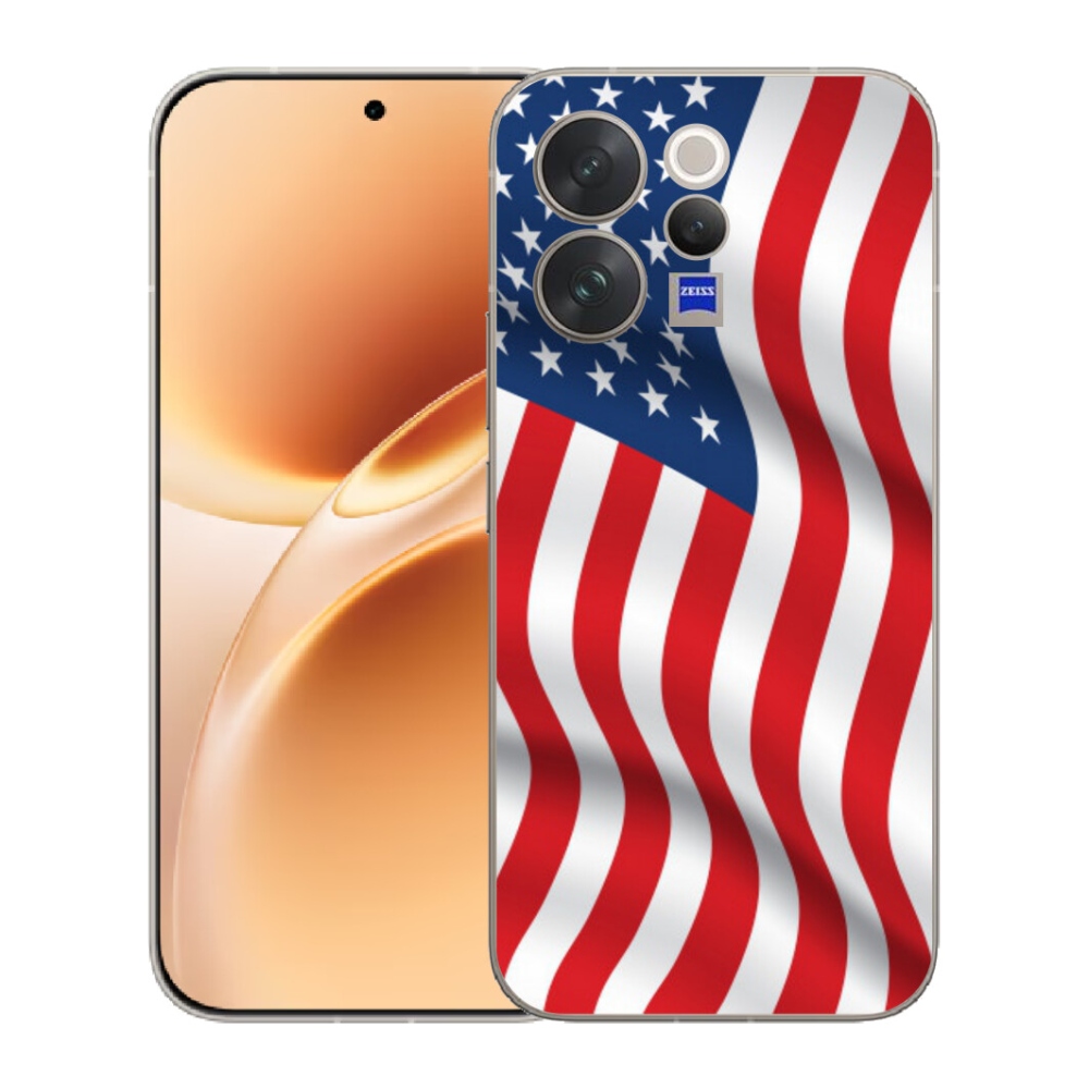 Gelový kryt mmCase na Vivo V70 - USA vlajka